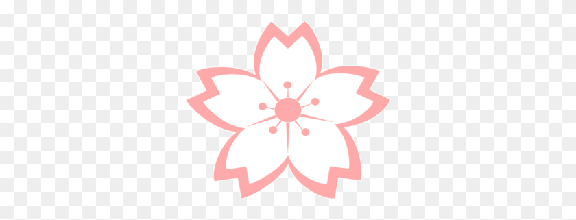 300x261 Petal Clipart Sakura - Rose Petal Clipart