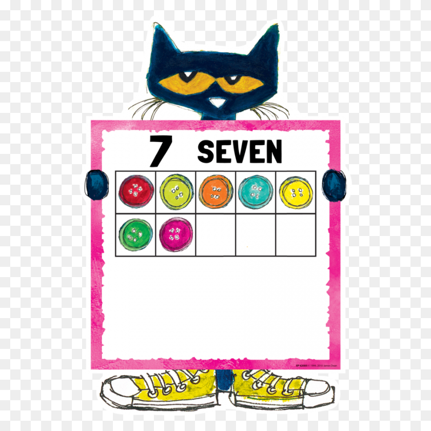 900x900 Pete The Cat Numbers Bulletin Board - Pete The Cat PNG