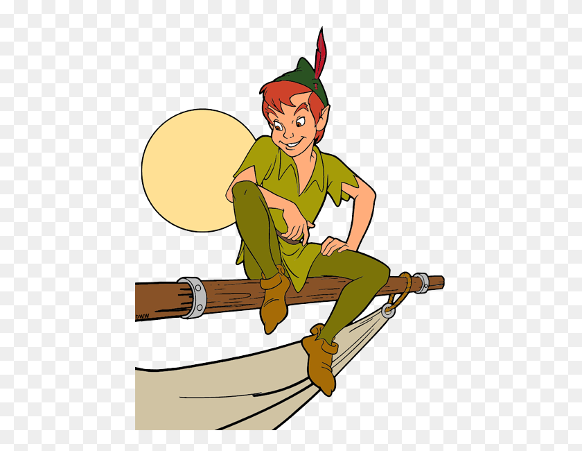 450x590 Peter Pan Clipart Free Clip Art Images - Knee Clipart