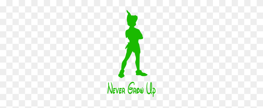 190x285 Peter Pan Never Grow Up - Silueta De Peter Pan Png