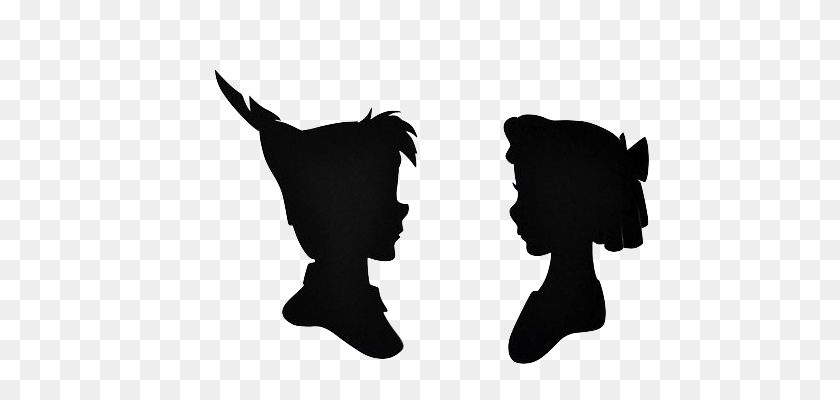 500x340 Peter Pan Wendy Transparent Tumblr Peter Pan - Tinkerbell Clipart Black And White