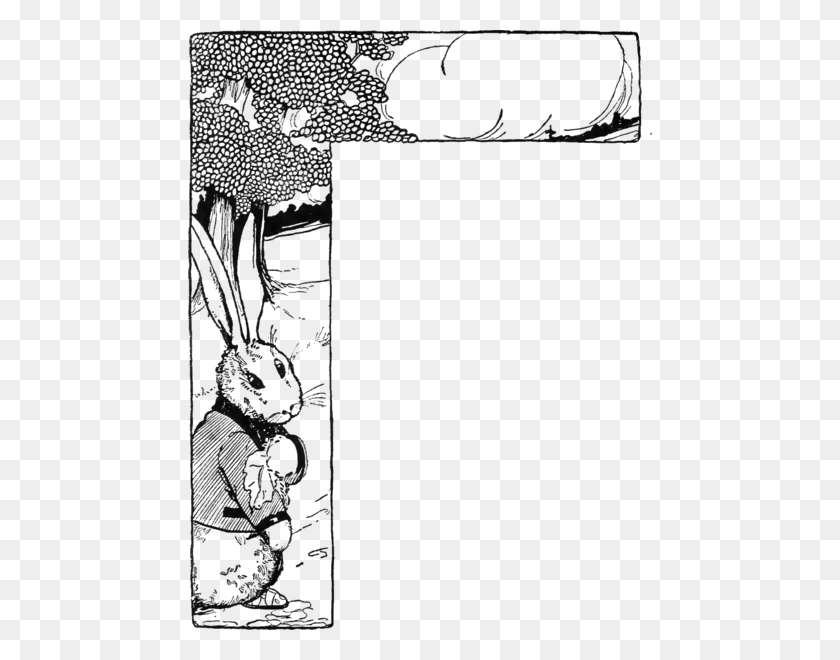 464x600 Peter Rabbit Albert Border - Peter Rabbit PNG