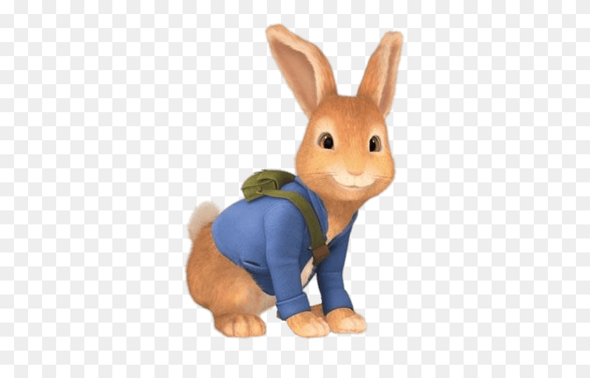 464x479 Peter Rabbit Ready To Jump Transparent Png - Peter Rabbit PNG