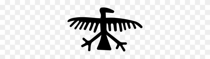 300x177 Petrogliph Eagle Clipart Vector Espíritu Criaturas Águila - Eagle Clipart Vector