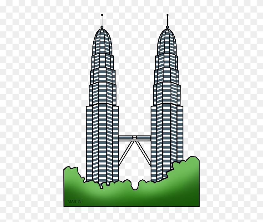 456x648 Petronas Clipart - Tower Clipart