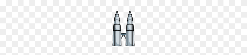 128x128 Petronas Twin Tower - Twin Towers PNG