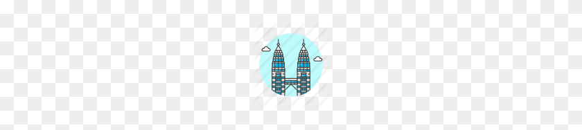 114x128 Petronas Twin Towers Icons - Twin Towers PNG