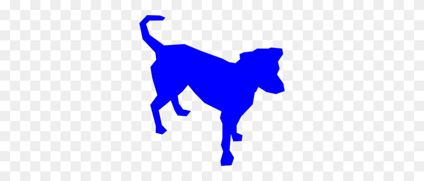 288x299 Животные Клипарт Синий Животное - Настоящая Собака Клипарт