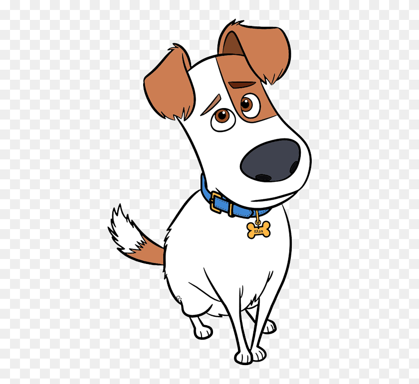421x711 Mascotas Clipart De Dibujos Animados - Collar De Perro Clipart