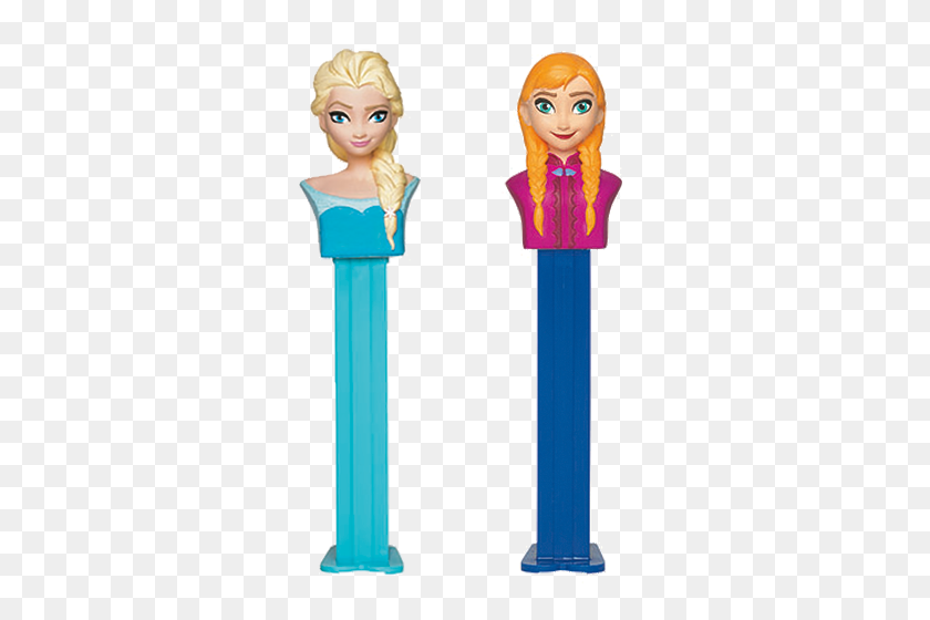 500x500 Pez Disney Frozen Candy Dispenser Twin Pack Gift Set Great - Elsa PNG
