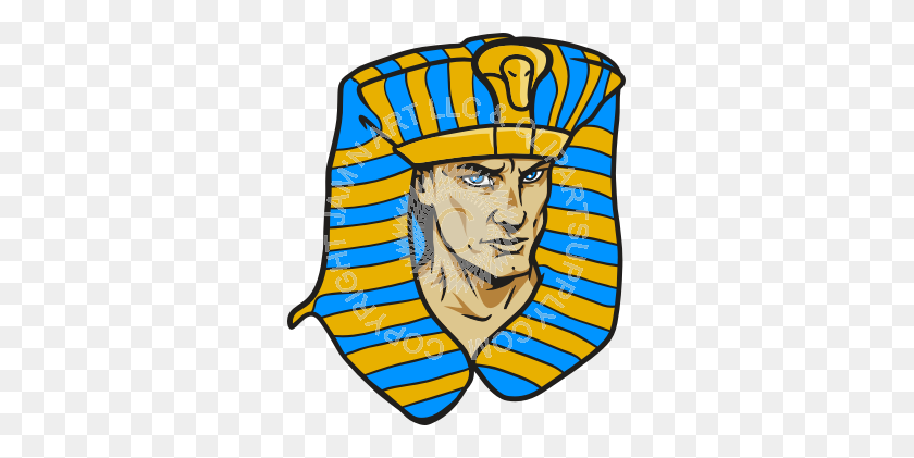 311x361 Голова Фараона В Цвете - Фараон Клипарт