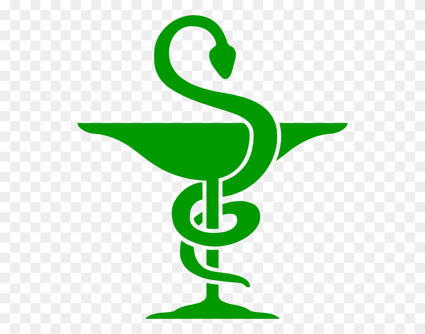 534x601 Símbolo De Farmacia Clipart - Serpiente Clipart Png