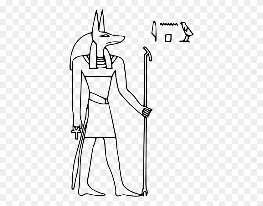 396x597 Фараон Бог Анубис Картинки Бесплатный Вектор - Анубис Клипарт