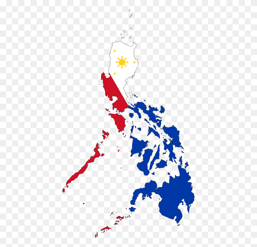 433x750 Карта Мира Филиппин - Филиппины Клипарт