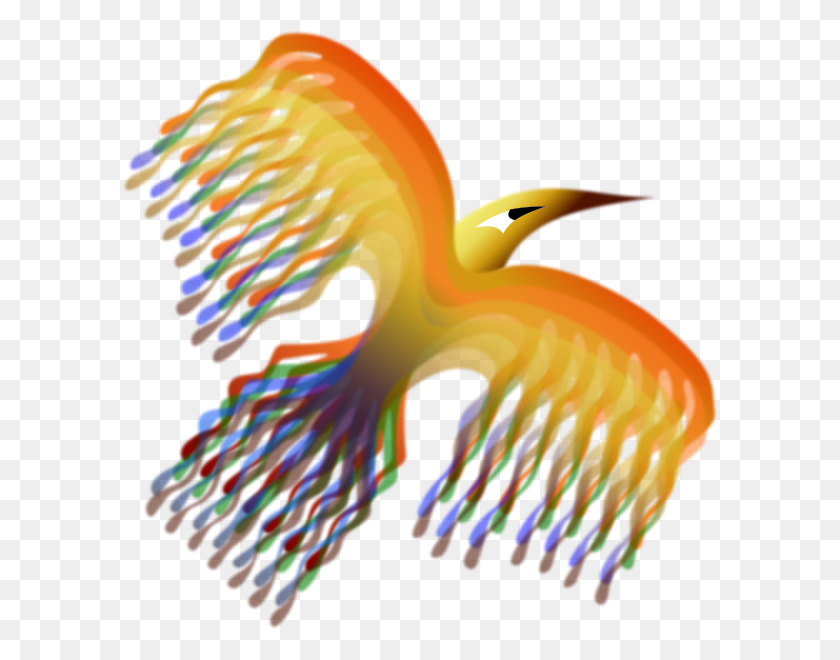 596x600 Phoenix Bird Png Clip Arts For Web - Phoenix Clipart Black And White