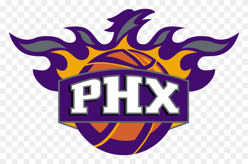 5000x3186 Скачать Логотипы Phoenix Suns - Логотип Phoenix Suns Png