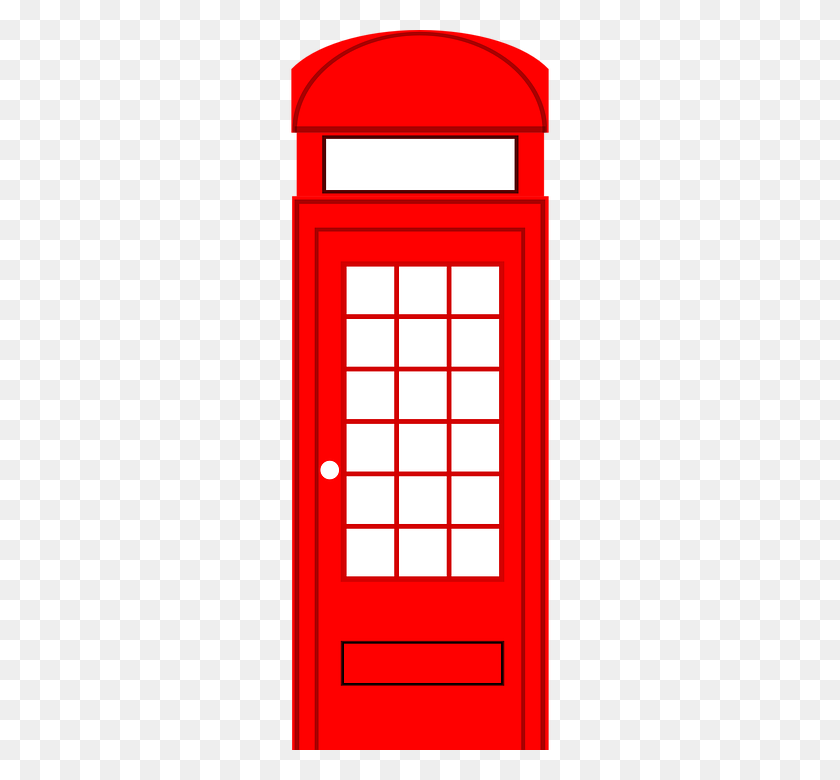 360x720 Phone Booth Clipart English - English Clipart