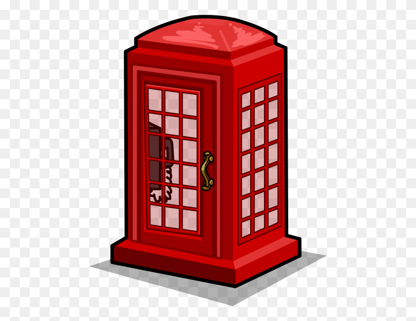 480x588 Phone Booth Png - Phone Booth Clipart