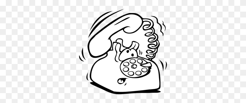 300x294 Phone Call Clipart Black And White Letters Format - Phone Call Clipart