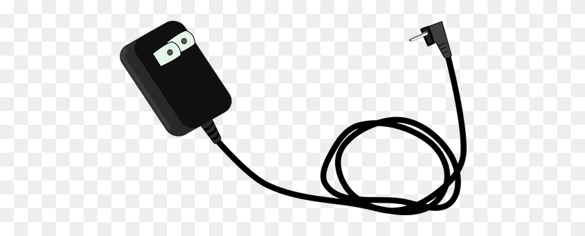 500x280 Phone Charger Vector Clip Art - Charger Clipart