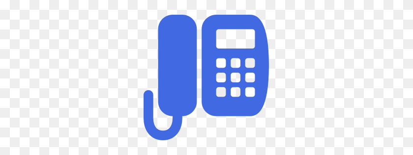256x256 Телефон Клипарт Синие Картинки - Телефон Клипарт Png