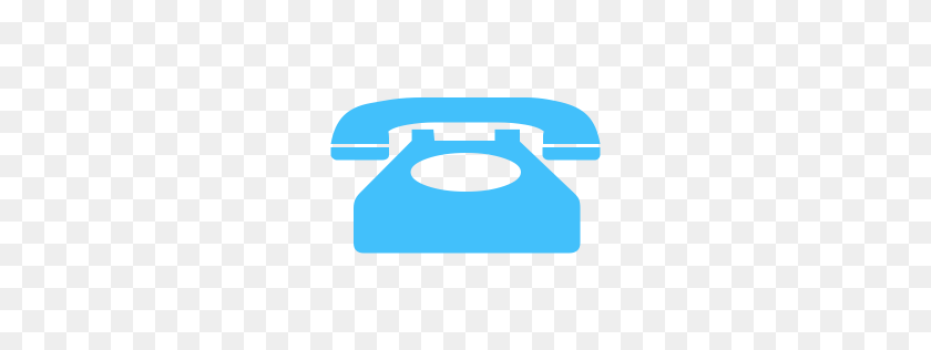 256x256 Phone Clipart Blue Clip Art Images - Rotary Phone Clipart