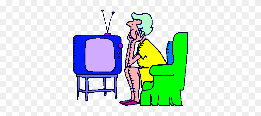 375x313 Phone Consultation Https - Watching Television Clipart