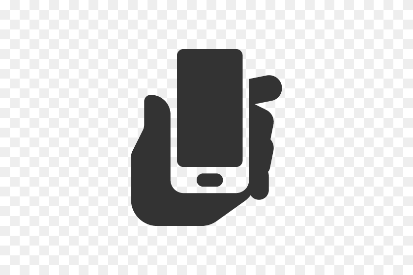 500x500 Phone Hand - Phone Logo PNG