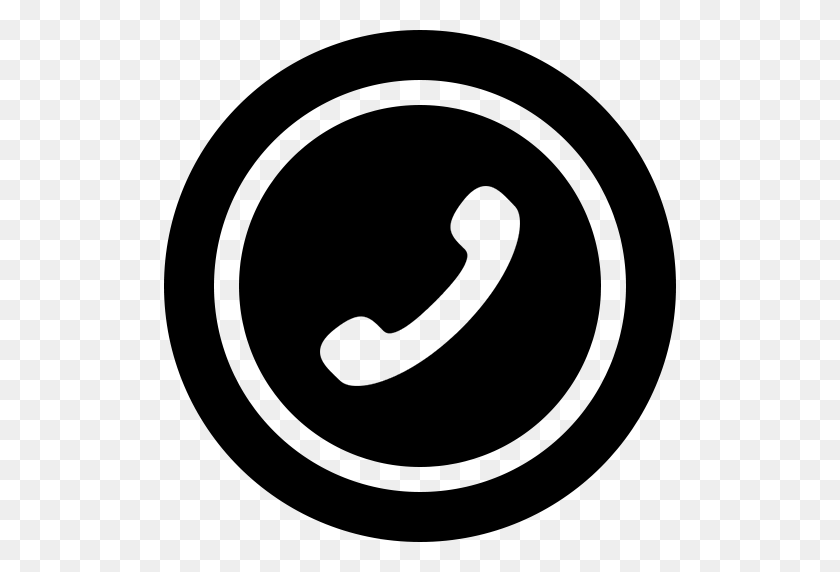 512x512 Логотип Телефона Png Черный Png Изображения - Логотип Телефона Png