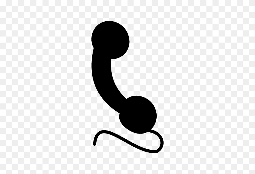 512x512 Phone Receiver Icon - Phone Cord Clipart