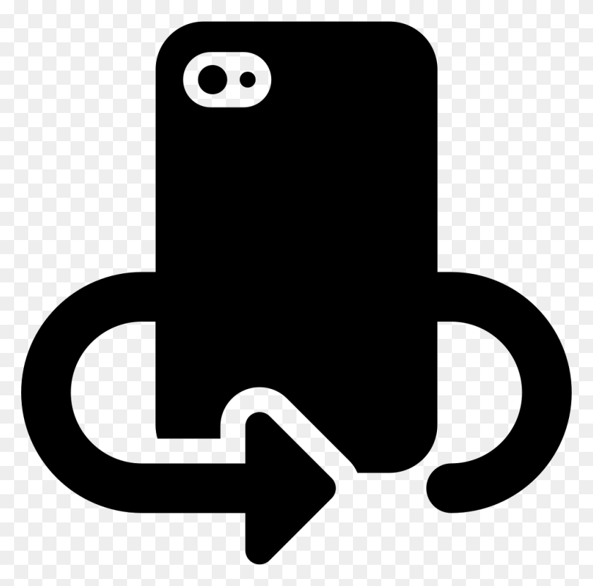 980x968 Phone Rotating Symbol To Take A Selfie Png Icon Free Download - Selfie PNG