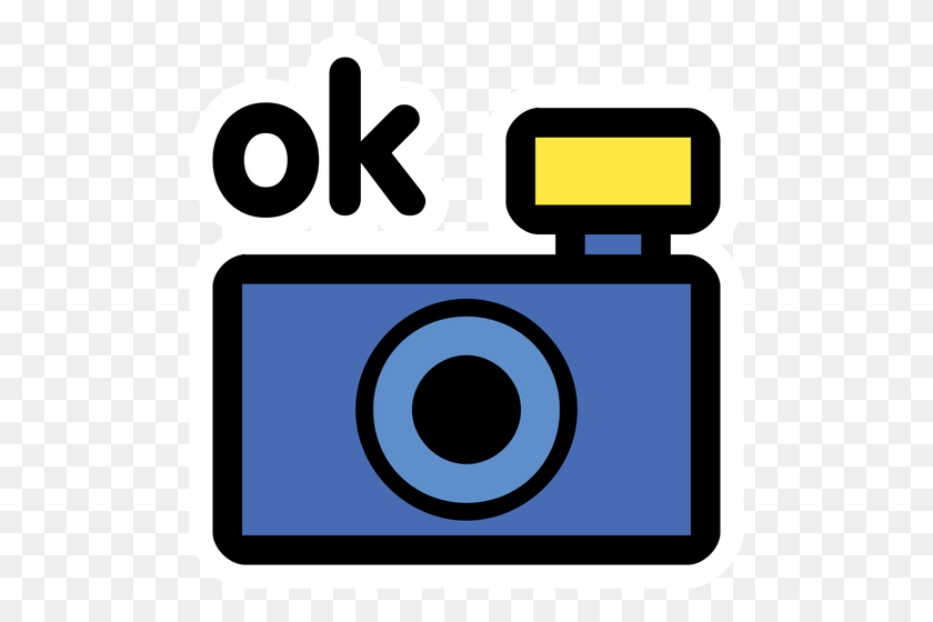 500x500 Photo Camera Ok Icon Vector Clip Art - Snapshot Clipart