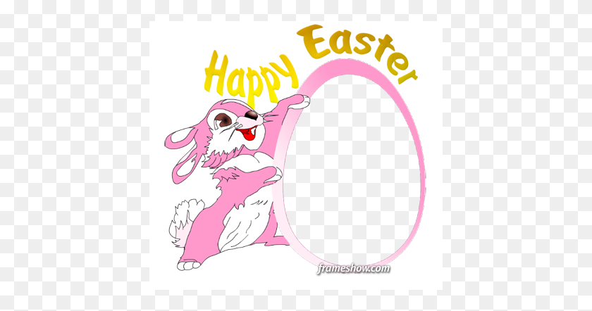 416x382 Photo Frame Show Blog - Happy Easter Clip Art