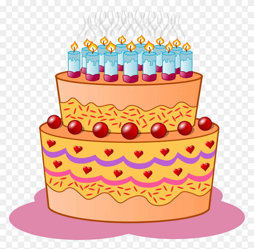 2400x2353 Photo Of Birthday Cake Clip Art Happy Holidays! - Happy 18th Birthday Clipart