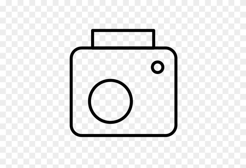 512x512 Fotografía, Polaroid, Icono De Registro Con Formato Png Y Vector - Polaroid Png