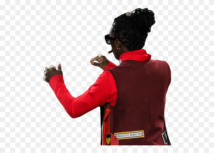 506x541 Photoshop Classic Young Thug Fixes Model Outfit On The Runway - Young Thug PNG