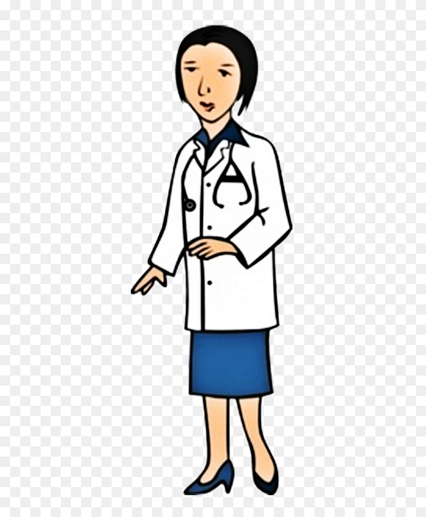 500x959 Physician Woman Clip Art - Doctor PNG