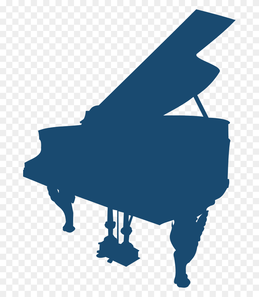 689x900 Графический Дизайн Пианино - Клавиатура Черно-Белый Клипарт