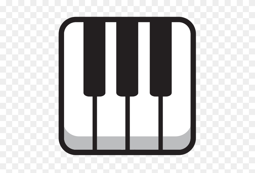 512x512 Клавиатура Пианино Набор Иконок Иконок Бесплатно - Клипарт Для Фортепиано Бесплатно