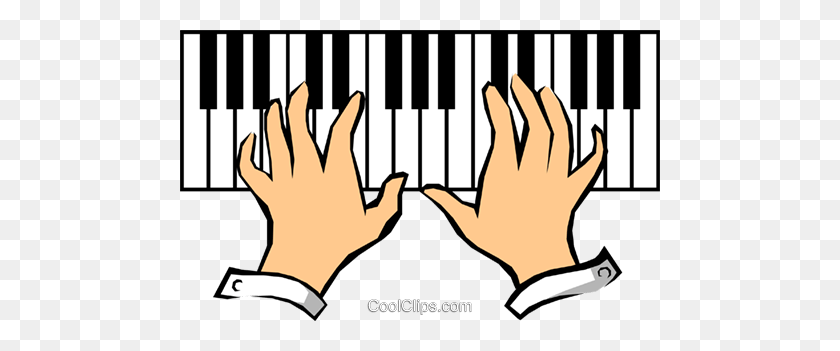 480x291 Piano Keyboards Royalty Free Vector Clip Art Illustration - Piano Keyboard Clipart