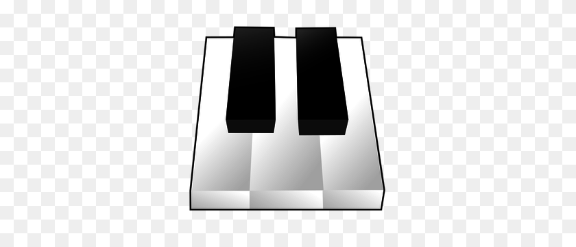 300x300 Клавиши Пианино Границы Картинки - Клавиатура Фортепиано Клипарт