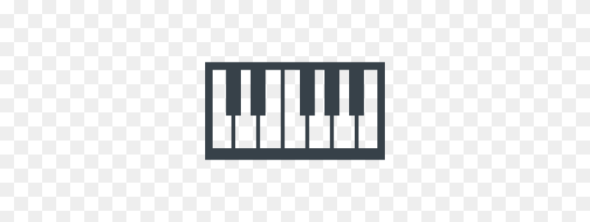 256x256 Piano Keys Free Icon Free Icon Rainbow Over Royalty - Piano Keys PNG