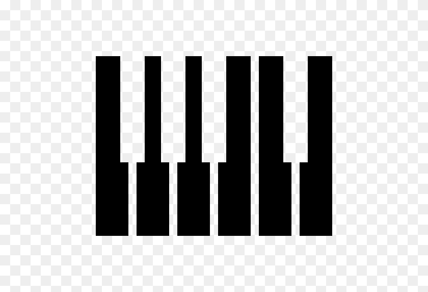 512x512 Фортепиано, Иконка Клавиши Без Игровых Иконок - Клавиши Пианино Png