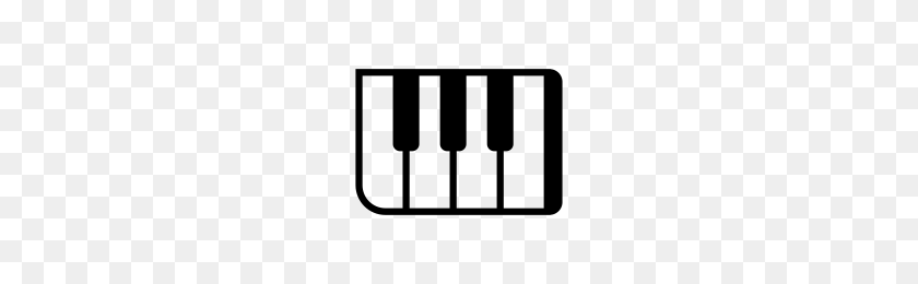 200x200 Piano Keys Icons Noun Project - Piano Keys PNG