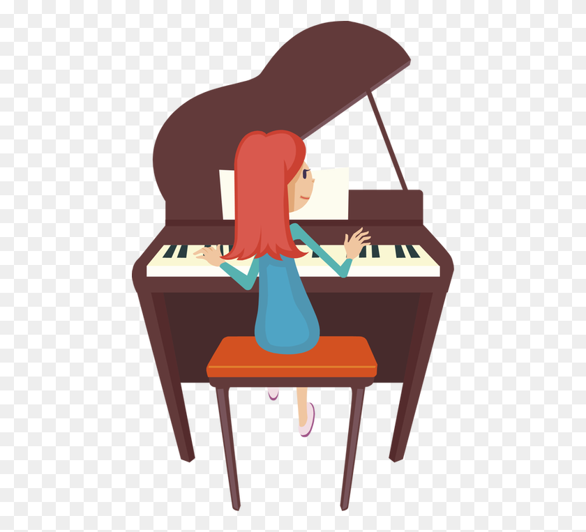 462x703 Piano Lessons Cliparts Free Download Clip Art - Playing Piano Clipart