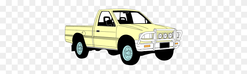 400x192 Camioneta Pick Up Clipart - Camión Clipart Png