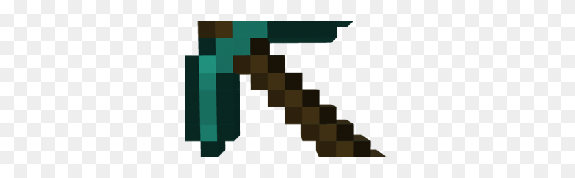 300x200 Pickaxe Minecraft Png Png Image - Minecraft Pickaxe PNG