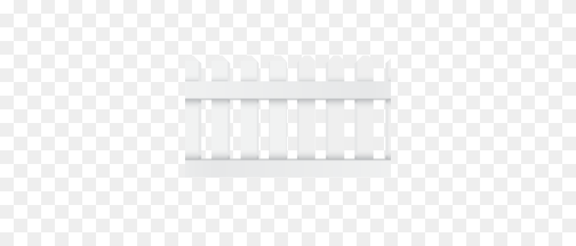 300x300 Picket Fence Simple Fencing - White Fence PNG