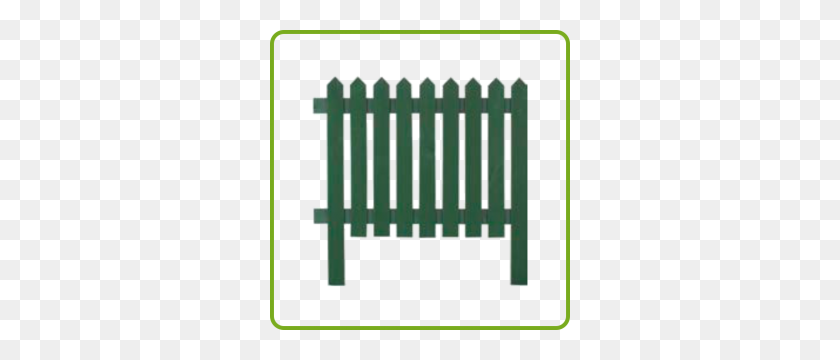 300x300 Picket Fencing - Wooden Fence PNG