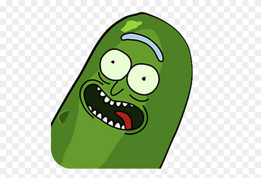 512x512 Pickle Rick Diariamente Su Dosis Diaria De Encurtidos - Pickle Rick Png